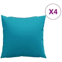 VidaXL Sofakissen 4 Stk. Blau 50x50 cm Stoff