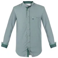 FUCHS Trachtenhemd Hemd Georg grün mit Stehkragen grün S