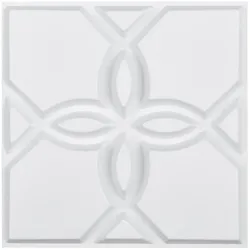VEVOR 3D-Wandpaneele 33er-Set 30x30cm Wandverkleidung Wanddeko Blumenmuster Weiß