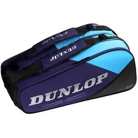 Dunlop FX Performance 8 Racket Bag – Tennistasche für bis zu 8 Schläger, Violett/Schwarz/Cyan