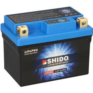 SHIDO LiFePO4 12V Lithium Motorradbatterie