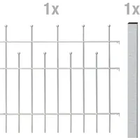 GAH Alberts Alberts Zaun-Anbauset Madrid,fvz,z.Einbet.,Länge:2 m,Höhe:985 mm 507879