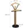 Relaxdays Herrendiener mit Ablage 109 x 48 x 30 cm Schwarz