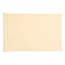 vidaXL Balkon-Sichtschutz 600 x 90 cm Creme PVC
