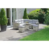 SonnenPartner Lounge-dining-gruppe Windsor Alu/Kunststoff vintage-taupe