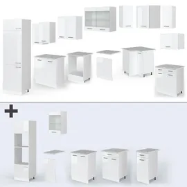 Vicco Winkelküche R-Line L-Form 287 cm Weiß