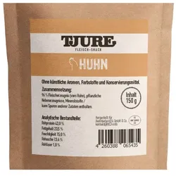 Tjure Hund - Snack Huhn 150 g | Proteinreich | reines Fleischvergnügen | 150,00 g