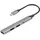 Logilink UA0416 - USB 3.2 Gen1) 4-Port Hub im Slim Design, mit Überstrom- Überspannung- Rückstromschutz, Aluminiumgehäuse