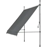 pro.tec Klemmmarkise Stem 200x120x220-309 cm Grau