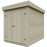 Kiehn-Holz Gerätehaus KH 19-018 Natur Unbehandelt 150 cm x 210 cm