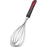 Westmark Schneebesen, elastische Drähte, Formstabil, Länge: ca. 29 cm, Rostfreier Edelstahl/Kunststoff, Gallant, Midi, Schwarz/Rot/Silber, 29522270