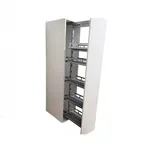TMY Cargo Küchen Organizer Regal Küchenzeile - Gewürzregal Teleskopschublade Ausziehbare Schublade Küche - Schrank Breite 40 cm - Apothekerschrank Schubladenauszug Ausziehbar Drahtkorb Schrankauszug