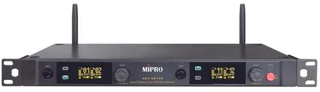 Mipro ACT-5814A, 5,8 GHz - Digitaler True Diversity Vierkanalempfänger, 19" Metallgehäuse