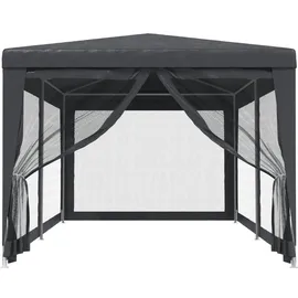 vidaXL Partezelt 3 x 6 m inkl. 6 Seitenteile Anthrazit