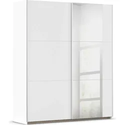 Schwebetürenschrank RAUCH "Kleiderschrank Garderobe TOPSELLER AURELIO mit 3 Ausstattungsvarianten", weiß (alpinweiß), B:175cm H:210cm T:59cm, Holzwerkstoff, Schränke, 3 verschiedene Ausstattungsvarianten Griffe aus Metall MADE IN 