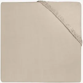 jollein Jersey-Spannbettlaken, 80/90 cm Länge x 40 cm Breite, Nougat