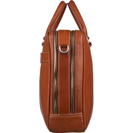 LEONHARD HEYDEN Bergamo Aktentasche Leder 41 cm Laptopfach braun