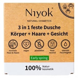 Niyok 3in1 Feste Dusche Körper + Haare + Gesicht (Early spring)