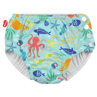 Little Swimmers Größe 5 Hls Wiederverwendbare Schwimmwindel-6 Unter Dem Meer - White - One Size