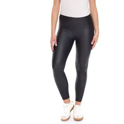 ROCKUPY Damen Kunst-Leder-Leggings schlichte Freizeit-Hose Lederimitat RPW20_040704 Schwarz - S