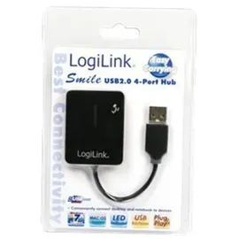 Logilink UA0139 4 Port USB 2.0-Hub Schwarz