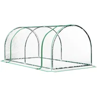 Outsunny Gewächshaus Metall Grün Folie 100 mm 2 m2