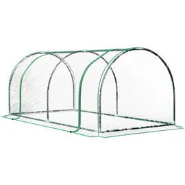 Outsunny Gewächshaus Metall Grün Folie 100 mm 2 m2