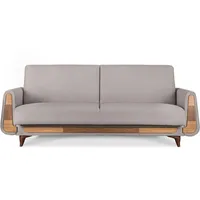 konsimo® Schlafcouch 3-Sitzer Grau