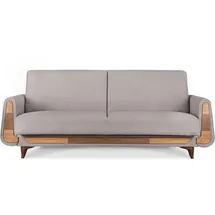 konsimo® Schlafcouch 3-Sitzer Grau