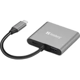 Sandberg 136-44 USB-Grafikadapter Grau