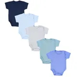 TupTam Baby Jungen Kurzarm Wickelbody 5er Set Jungen, Gr. 62 N-Gr, grün Farbenmix 10, Obermaterial: 100% Baumwolle CO., Bodys
