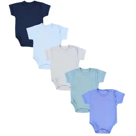 TupTam Baby Jungen Kurzarm Wickelbody 5er Set Jungen, Gr. 62 N-Gr, grün Farbenmix 10, Obermaterial: 100% Baumwolle CO., Bodys