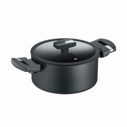Berndes Kochtopf b.green 24 cm, Aluminium schwarz