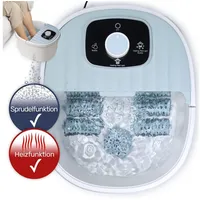 Gravidus Fußmassagegerät Fußbad-Massagegerät mit Heiz- und Bubble-Massage weiß
