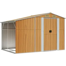 vidaXL Gerätehaus 2,77 x 1,93 m Hellbraun