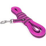 Julius-K9 IDC Color & Gray gumierte Leine, 20 mm x 5 m mit Schlaufe, Pink-Grau