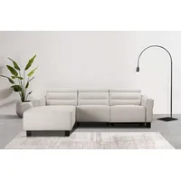 PLACES OF STYLE »Carpari, L-Form, 263 cm, manuelle o. elektrische Relaxfunktion,«, USB A/C und Kopfteilverstellung