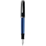 Pelikan Souverän M805 schwarz/blau, rechte Hand, breit, Geschenkbox (933598)