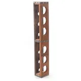DESIGN DELIGHTS Wand-Flaschenregal, Natur, Holz, 14x94x11 cm, Wohnzimmer, Regale, Weinregale