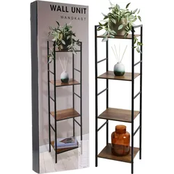 Wandregal Regal Standregal Metall / Holz B29,5xT23,5xH106,5cm