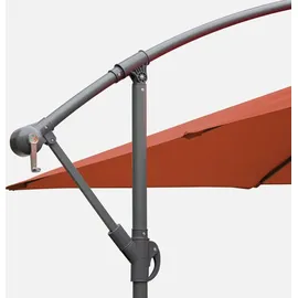 sweeek Sonnenschirm 300 x 300 cm Terrakotta