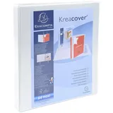 Exacompta Kreacover Ringbuch 2-Ringe weiß 3,8 cm DIN A4, 1 St.