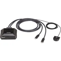 ATEN US3312 2-Port USB-C 4K DisplayPort KVM Switch