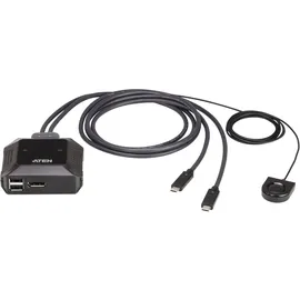 ATEN US3312 2-Port USB-C 4K DisplayPort KVM Switch