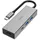 Hama 4 Ports, 2x USB-A, USB-C Multiport Hub Grau