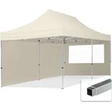 TOOLPORT Faltpavillon Economy 3 x 6 m inkl. 2 Seitenteile creme 59022