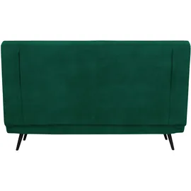 Home Affaire Schlafsofa HOME AFFAIRE "Linnea", grün (dunkelgrün), B:140cm H:87cm T:94cm, 100% Polyester, Sofas, Schlafsofa, Daybed mit aufklappbarer Liegefläche, in Webstoff, Veloursstoff, Cord