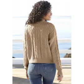 LASCANA Strickjacke Damen camelfarben Gr.36/38