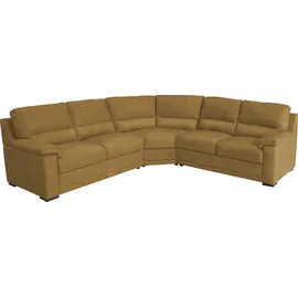 Egoitaliano "Doris, modernes Designerecksofa in hochwertigen Microfaserqualitäten", edle Detailverarbeitung, wahlweise fleckenabweisend oder in Lederoptik gelb,