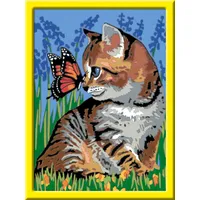 Ravensburger Malen nach Zahlen - Katze mit Schmetterling
